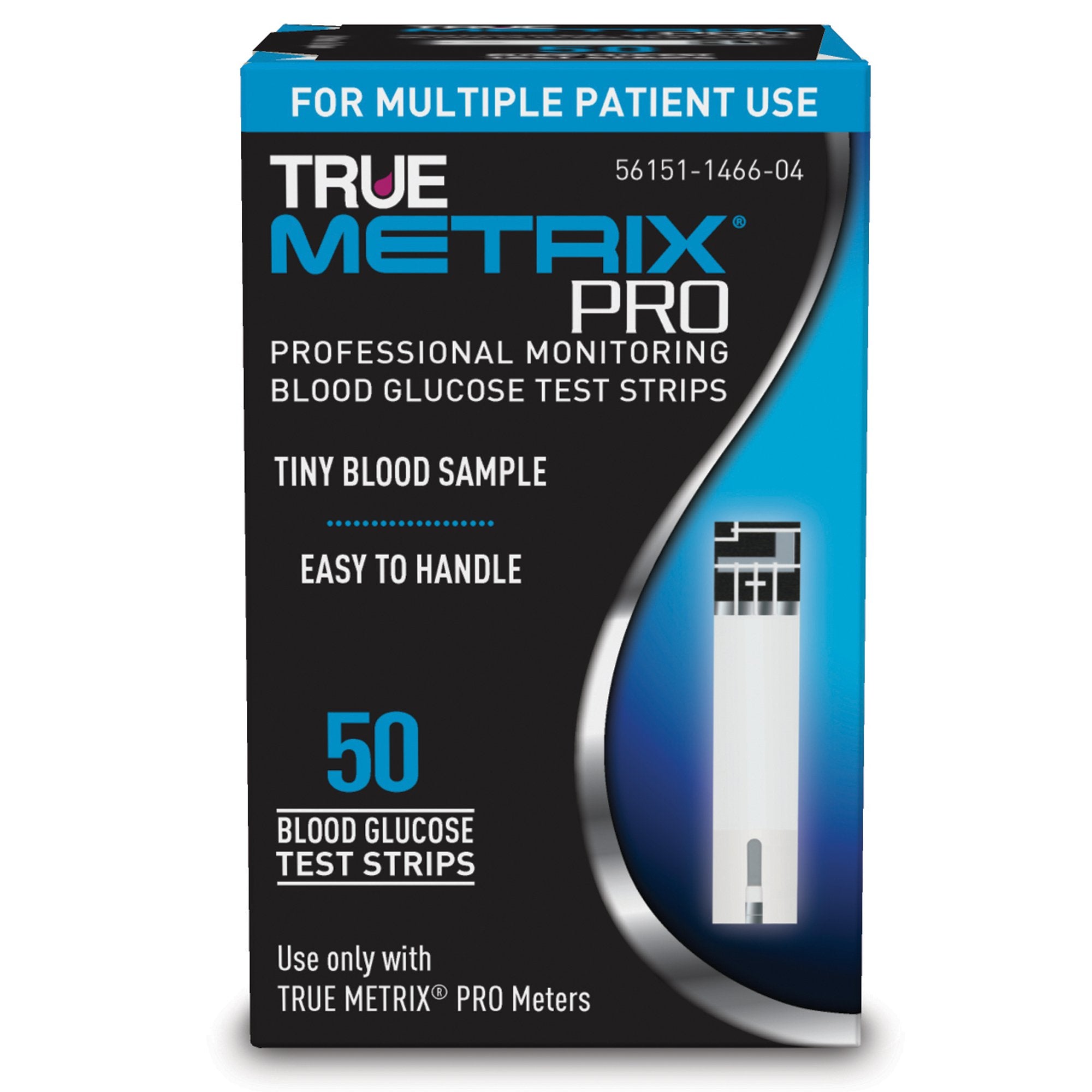 TrueMetrix Pro Blood Glucose Test Strips 50 Strips per Box  -Box of 50