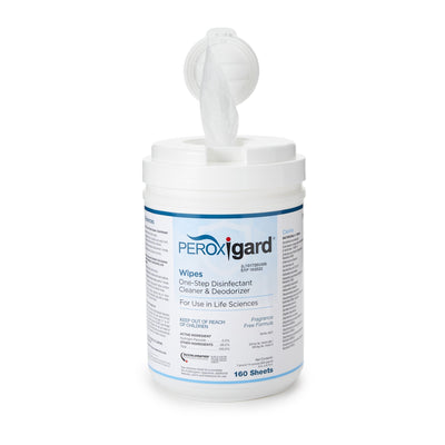 McKesson Hydrogen Peroxide Surface Disinfectant Wipes -Can of 160 McKesson Hydrogen Peroxide Surface Disinfectant Wipes -Can of 160