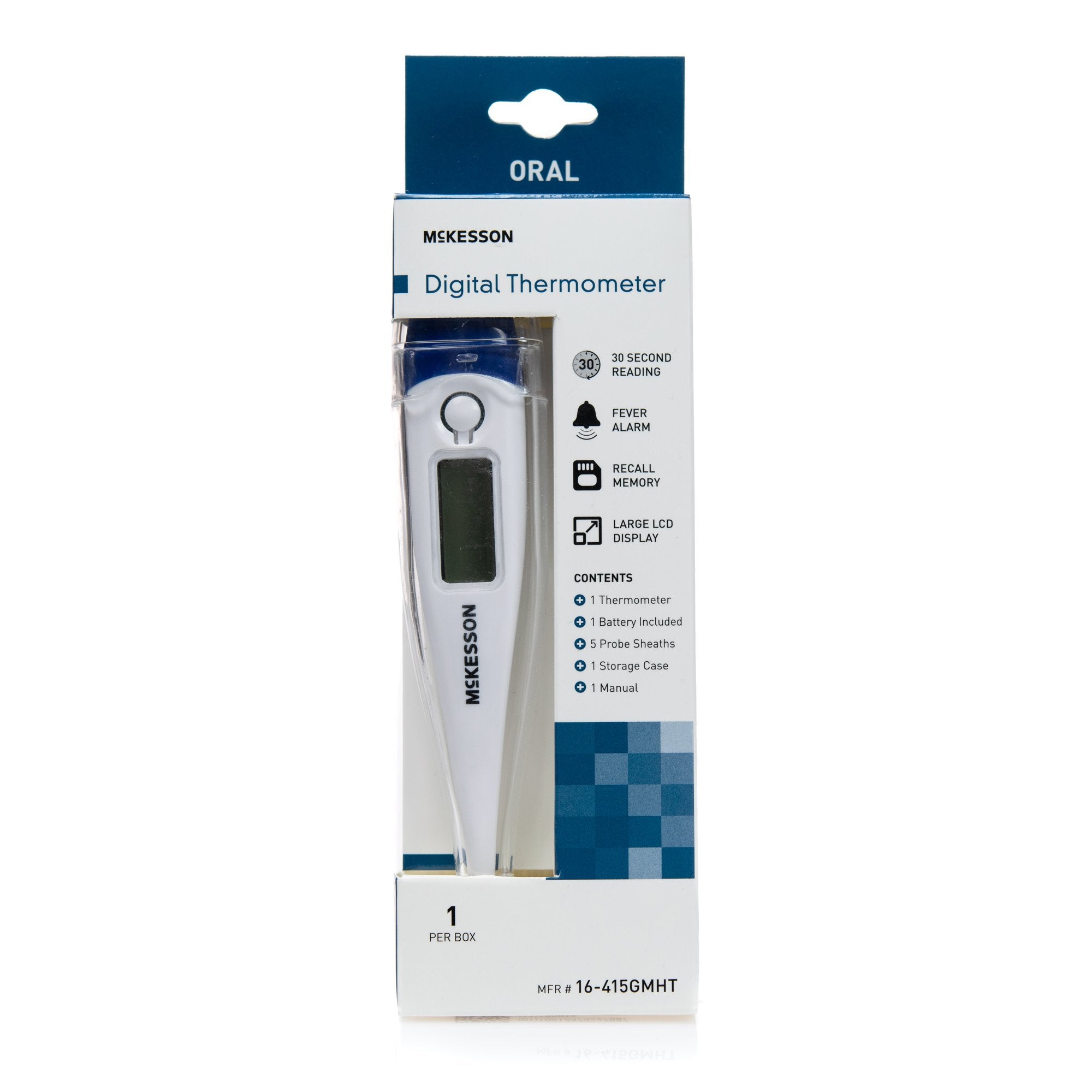 McKesson Digital LCD Display Oral Thermometer -Each McKesson Digital LCD Display Oral Thermometer -Each