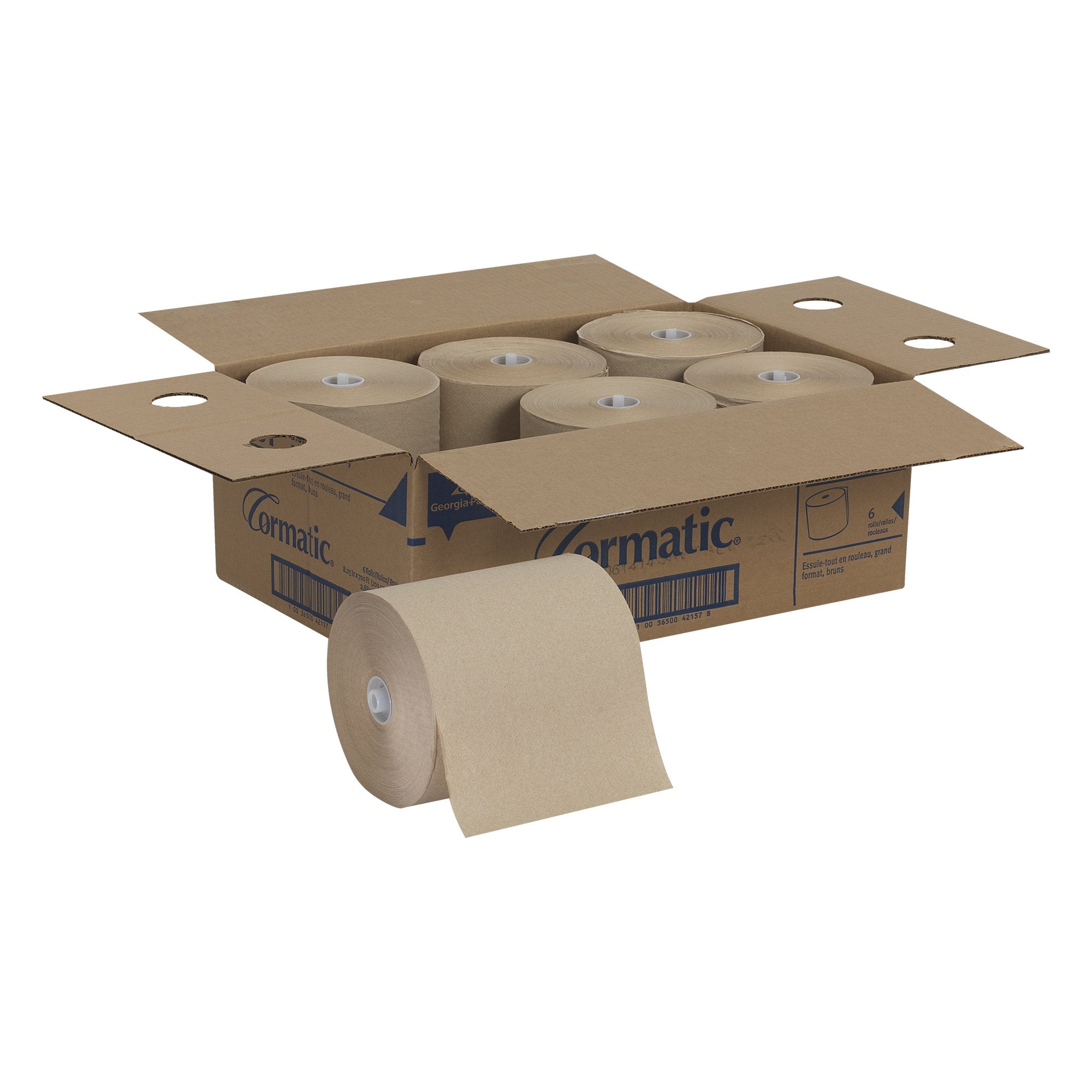 Cormatic Brown Paper Towel, 8¼ Inch x 700 Foot Roll, -Each Cormatic Brown Paper Towel, 8¼ Inch x 700 Foot Roll, -Each
