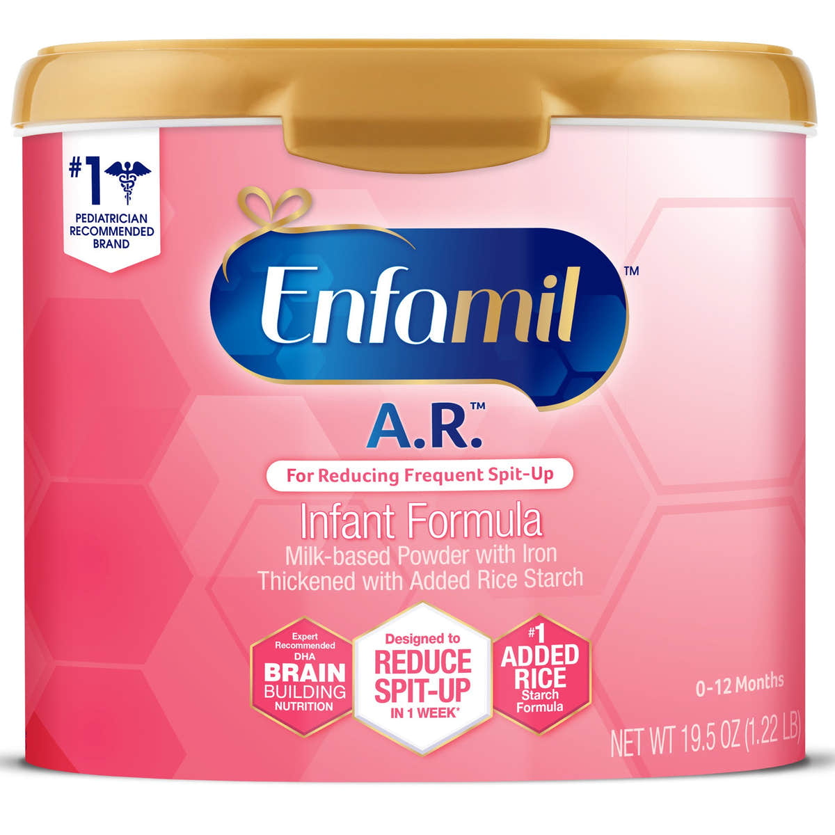 Enfamil A.R. Infant Formula Powder 19.5 oz. Canister -Case of 4 Enfamil A.R. Infant Formula Powder 19.5 oz. Canister -Case of 4