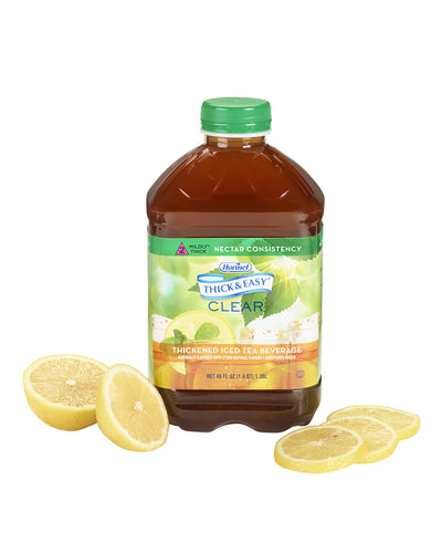Thick & Easy Clear Nectar Consistency Thickened Beverage, Iced Tea, 46 oz. Bottle -Case of 6 Thick & Easy Clear Nectar Consistency Thickened Beverage, Iced Tea, 46 oz. Bottle -Case of 6