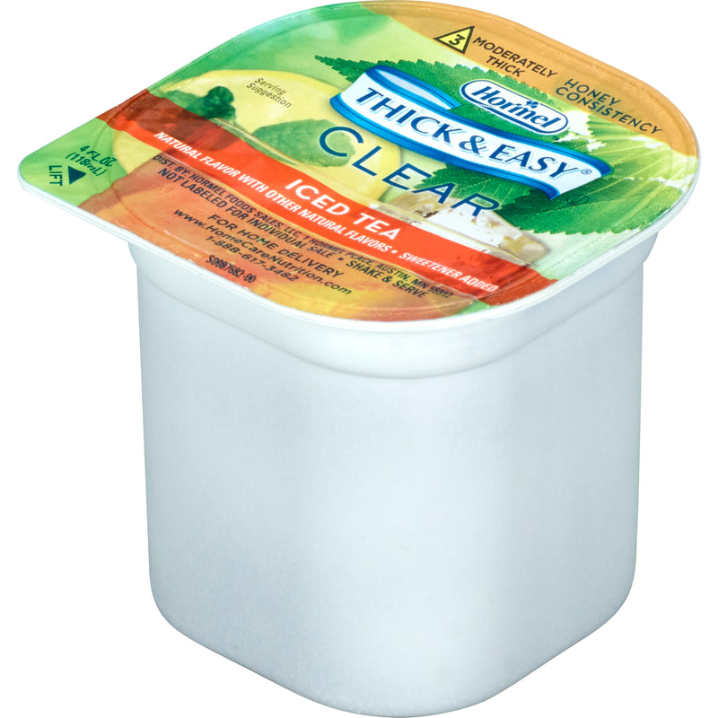 Thick & Easy Clear Honey Consistency Thickened Beverage, Iced Tea, 4 oz. Cup -Case of 24 Thick & Easy Clear Honey Consistency Thickened Beverage, Iced Tea, 4 oz. Cup -Case of 24