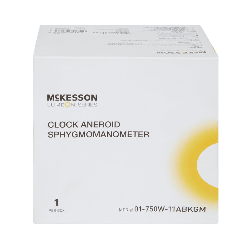 McKesson LUMEON Wall Mount Aneroid Sphygmomanometer, Black, Adult, Arm -Case of 12 McKesson LUMEON Wall Mount Aneroid Sphygmomanometer, Black, Adult, Arm -Case of 12