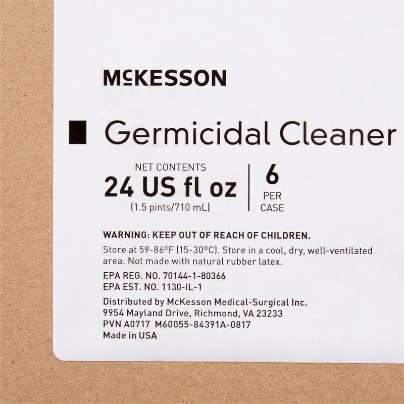 McKesson Germicidal Surface Disinfectant Cleaner, 24 oz. Trigger Spray Bottle -Case of 6 McKesson Germicidal Surface Disinfectant Cleaner, 24 oz. Trigger Spray Bottle -Case of 6