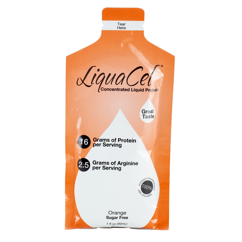 LiquaCel Concentrated Liquid Protein, Orange, 1 oz. Packet -Each LiquaCel Concentrated Liquid Protein, Orange, 1 oz. Packet -Each