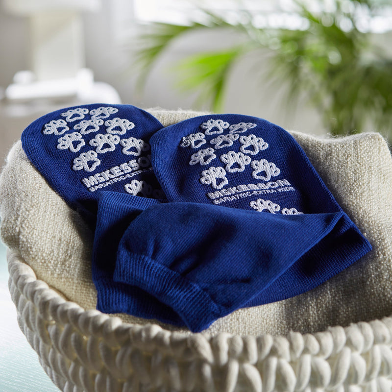 McKesson Terries Adult Slipper Socks Skid-Resistant Tread Sole and Top, Bariatric / X-Wide, Royal Blue -Case of 48 McKesson Terries Adult Slipper Socks Skid-Resistant Tread Sole and Top, Bariatric / X-Wide, Royal Blue -Case of 48