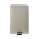 McKesson Trash Can with Plastic Liner, Square, Steel, Step-On, 32 QT, Beige -Each McKesson Trash Can with Plastic Liner, Square, Steel, Step-On, 32 QT, Beige -Each