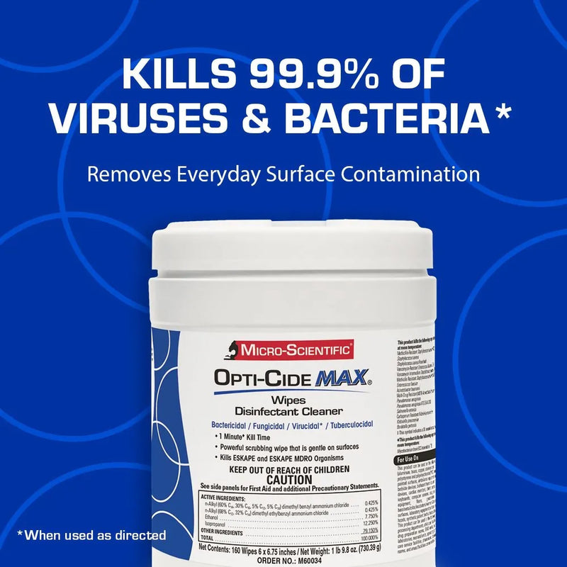 Opti-Cide Max Surface Disinfectant Cleaner Wipes -Carton of 1 Opti-Cide Max Surface Disinfectant Cleaner Wipes -Carton of 1