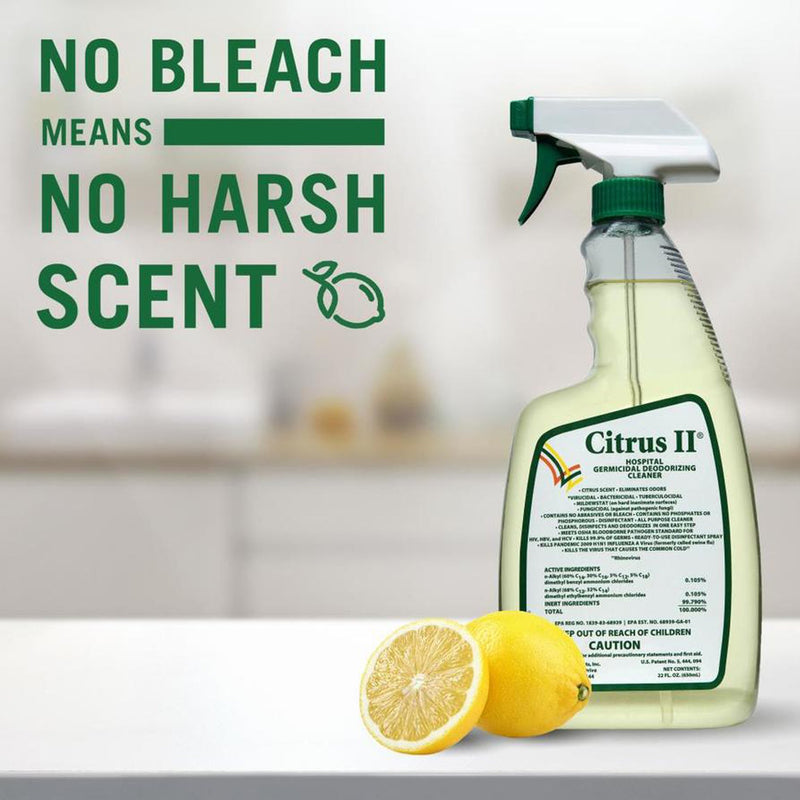 Citrus II Surface Disinfectant Cleaner, 22 oz Spray Bottle -Case of 12 Citrus II Surface Disinfectant Cleaner, 22 oz Spray Bottle -Case of 12