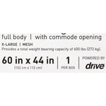 McKesson Mesh Full Body Commode Sling, Extra Large -Case of 12 McKesson Mesh Full Body Commode Sling, Extra Large -Case of 12