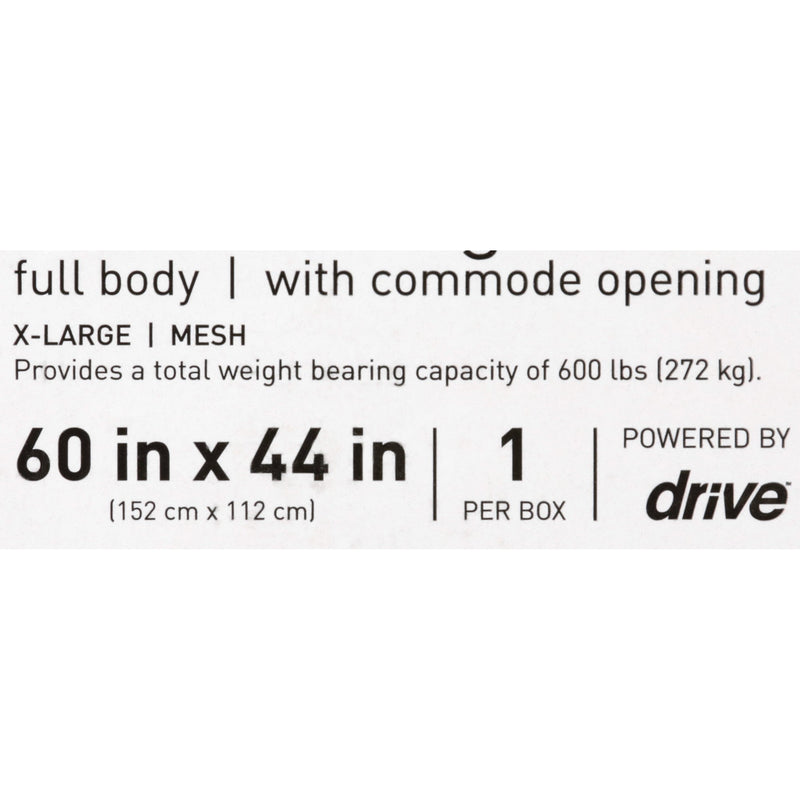 McKesson Mesh Full Body Commode Sling, Extra Large -Case of 12 McKesson Mesh Full Body Commode Sling, Extra Large -Case of 12