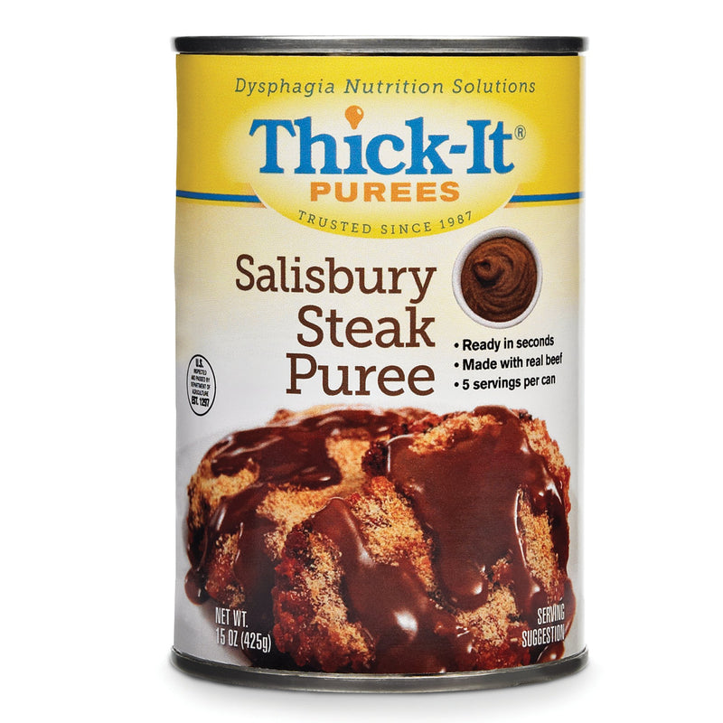 Thick-It Purées, Salisbury Steak, 15 oz. Can -Case of 12 Thick-It Purées, Salisbury Steak, 15 oz. Can -Case of 12