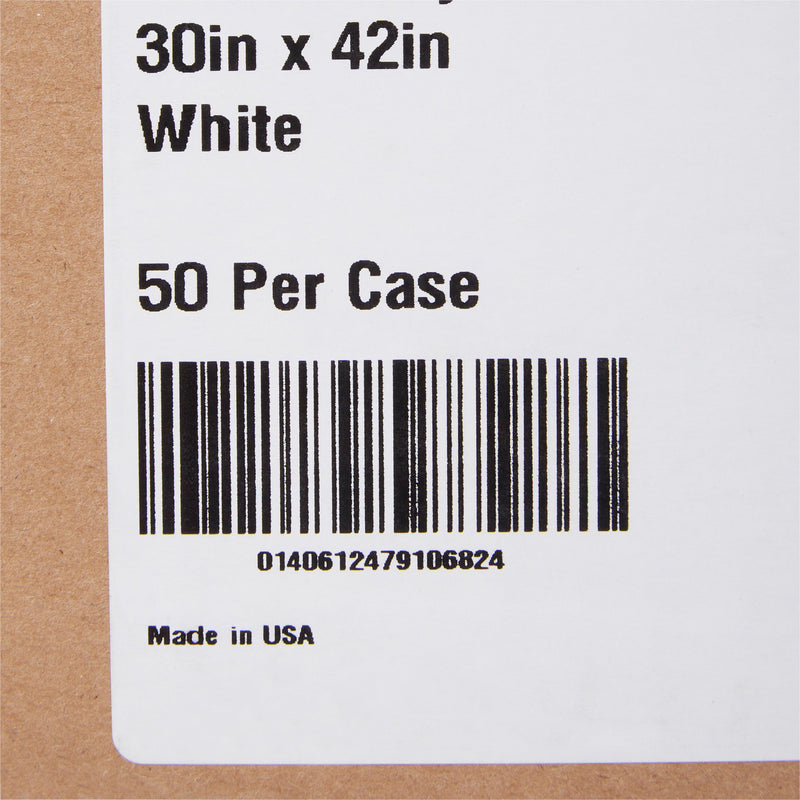 McKesson Premium Patient Exam Gown, One Size Fits Most, White -Case of 50 McKesson Premium Patient Exam Gown, One Size Fits Most, White -Case of 50