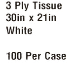 McKesson Exam Cape, White, 21 X 30 Inch -Case of 100