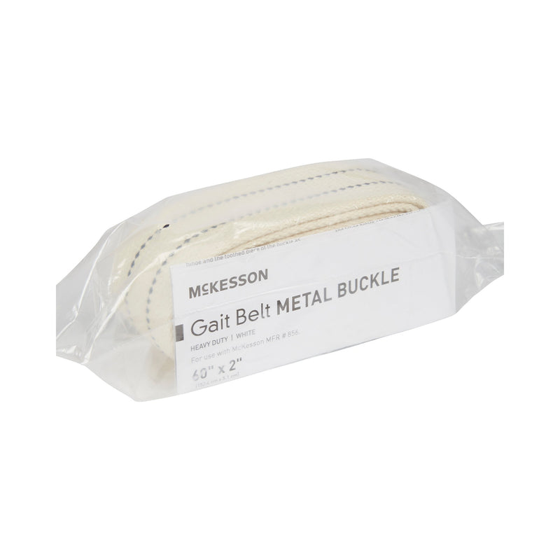 McKesson Gait Belt Heavy Duty, 60 Inch, White -Case of 48 McKesson Gait Belt Heavy Duty, 60 Inch, White -Case of 48