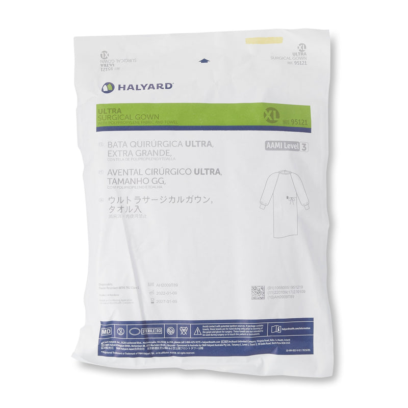 ULTRA Non-Reinforced Surgical Gown with Towel, X-Large -Case of 30 ULTRA Non-Reinforced Surgical Gown with Towel, X-Large -Case of 30