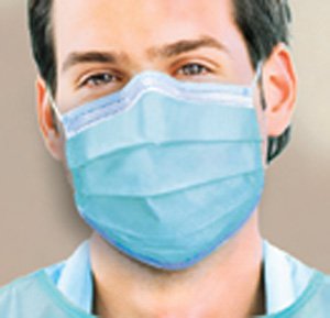 SPS Medical Supply Procedure Mask Pleated Earloops, Blue -Box of 50 SPS Medical Supply Procedure Mask Pleated Earloops, Blue -Box of 50