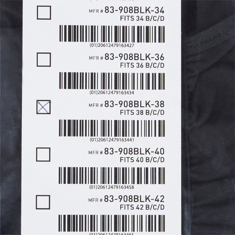McKesson Surgi-Bra II, 38 Inch, Black -Each McKesson Surgi-Bra II, 38 Inch, Black -Each