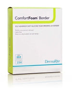 ComfortFoam Border Silicone Adhesive with Border Silicone Foam Dressing, 2 x 2 Inch - (2 X 2 Inch / Each) ComfortFoam Border Silicone Adhesive with Border Silicone Foam Dressing, 2 x 2 Inch - (2 X 2 Inch / Each)
