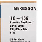 McKesson Patient Exam Gown, 2X-Large, Blue -Case of 25 McKesson Patient Exam Gown, 2X-Large, Blue -Case of 25