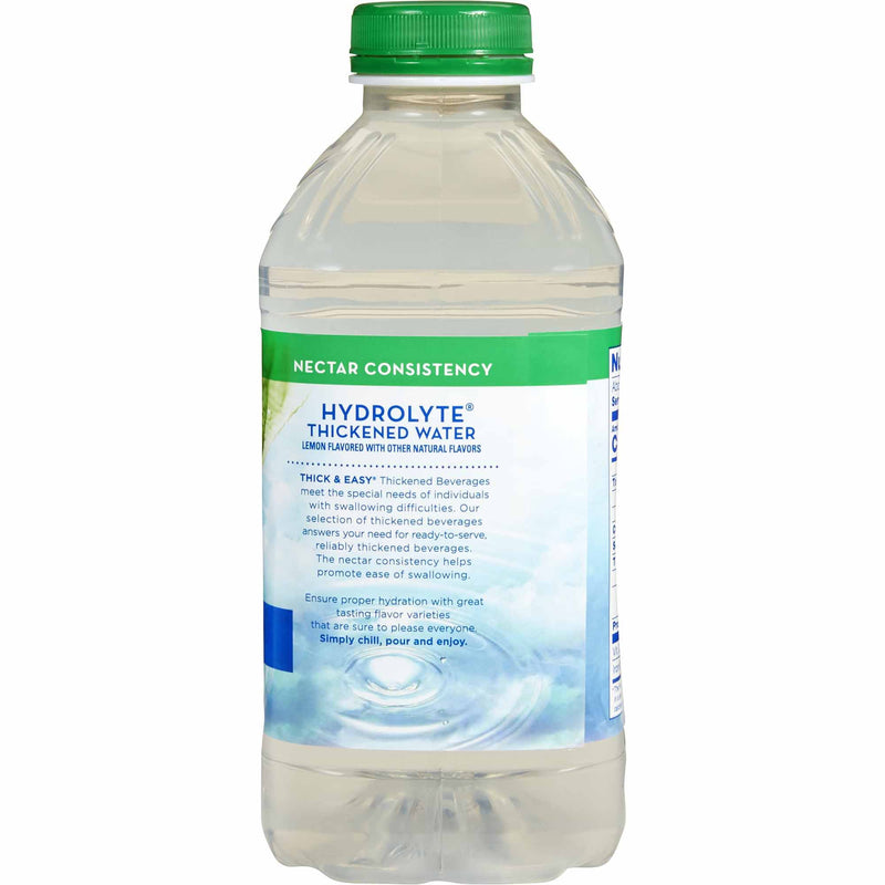 Thick & Easy Hydrolyte Nectar Consistency Thickened Water, Lemon, 46 oz. Bottle -Case of 6 Thick & Easy Hydrolyte Nectar Consistency Thickened Water, Lemon, 46 oz. Bottle -Case of 6
