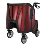 Tour Adjustable Height Folding 4 Wheel Rollator, Ruby Red -Each Tour Adjustable Height Folding 4 Wheel Rollator, Ruby Red -Each