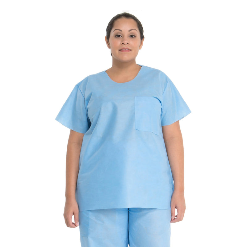 Halyard Scrub Shirt, Medium -Case of 48 Halyard Scrub Shirt, Medium -Case of 48