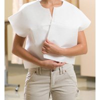 Graham Medical Products Exam Cape Front Opening, White -Case of 100 Graham Medical Products Exam Cape Front Opening, White -Case of 100