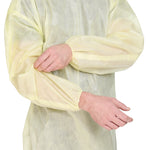 Precept Protective Procedure Gown, X-Large, Yellow -Bag of 10