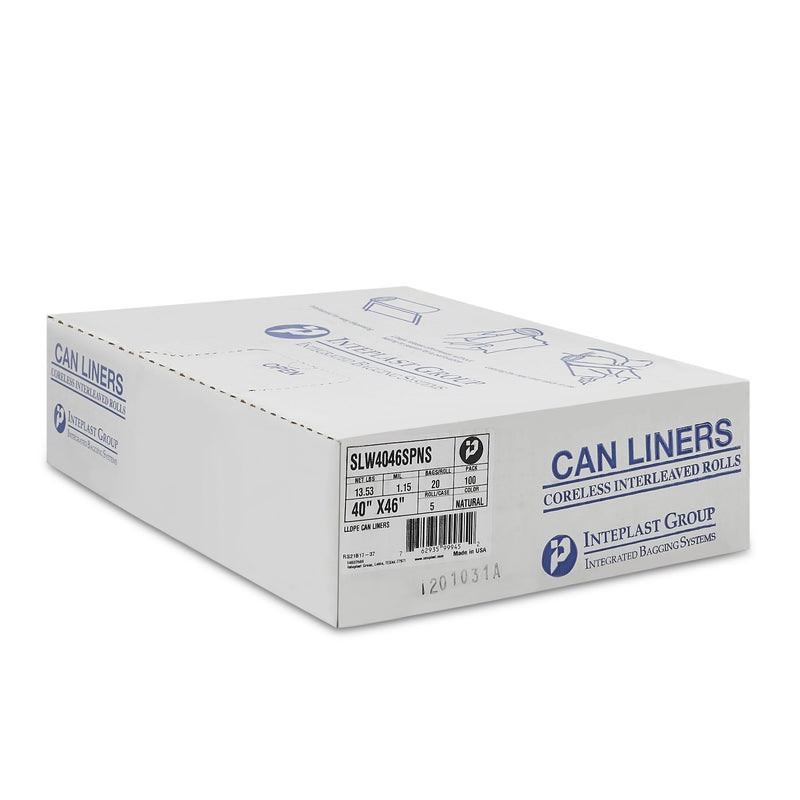 McKesson Super Plus Duty Clear Trash Bags, 45 gal, 1.15 Mil -Case of 100 McKesson Super Plus Duty Clear Trash Bags, 45 gal, 1.15 Mil -Case of 100