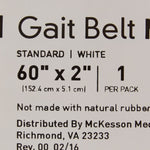 McKesson Gait Belt, 60 Inch, White -Each McKesson Gait Belt, 60 Inch, White -Each