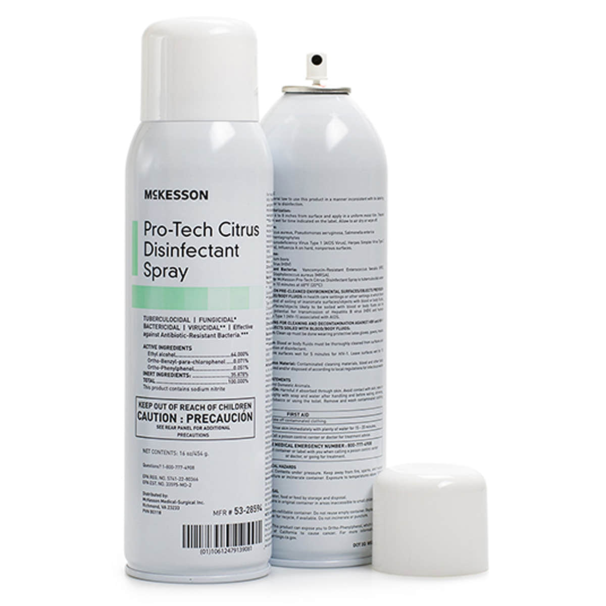 McKesson Pro-Tech Surface Disinfectant Cleaner Alcohol-Based Liquid, Non-Sterile, Citrus Scent, 16 oz. Can -Case of 12 McKesson Pro-Tech Surface Disinfectant Cleaner Alcohol-Based Liquid, Non-Sterile, Citrus Scent, 16 oz. Can -Case of 12