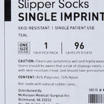 McKesson Paw Prints Slipper Socks, Aqua -Case of 96 McKesson Paw Prints Slipper Socks, Aqua -Case of 96