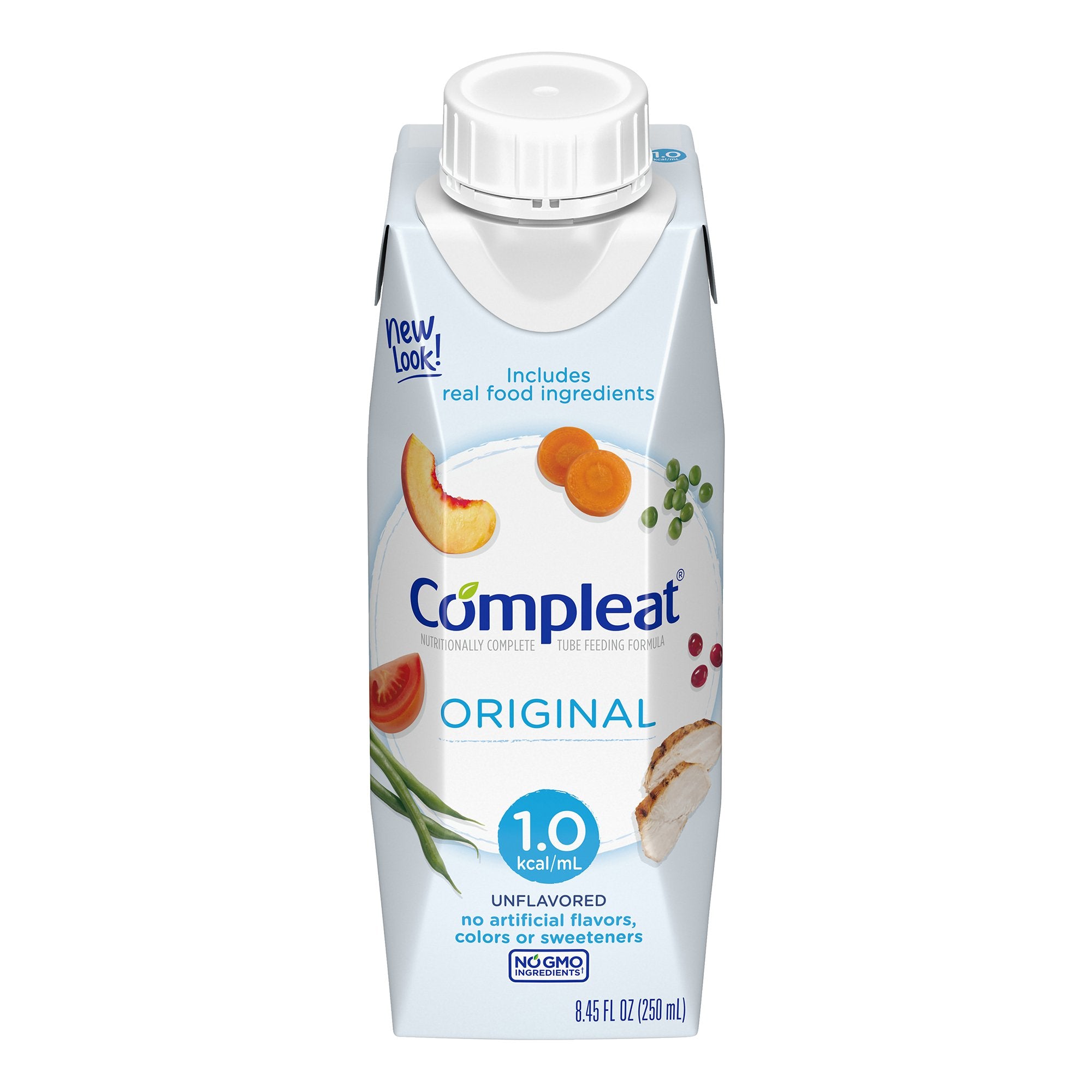 Nestle Compleat Tube Feeding Formula 250 mL, 8.45 oz.Ready-to-Use Carton -Case of 24 Nestle Compleat Tube Feeding Formula 250 mL, 8.45 oz.Ready-to-Use Carton -Case of 24