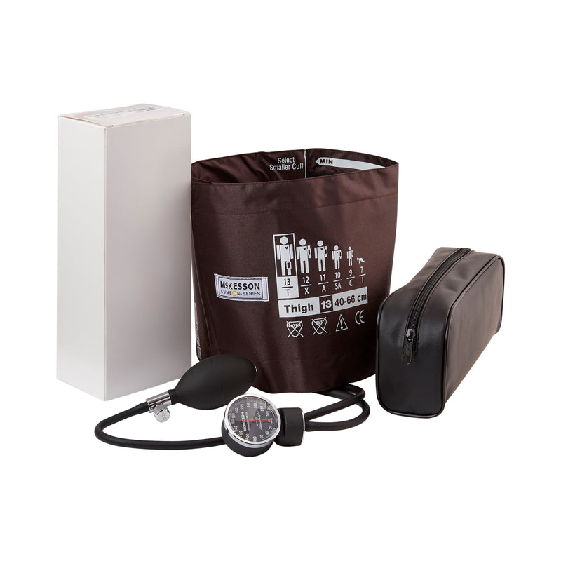 McKesson LUMEON Professional Aneroid Sphygmomanometer, Brown, Adult, Thigh -Case of 12 McKesson LUMEON Professional Aneroid Sphygmomanometer, Brown, Adult, Thigh -Case of 12