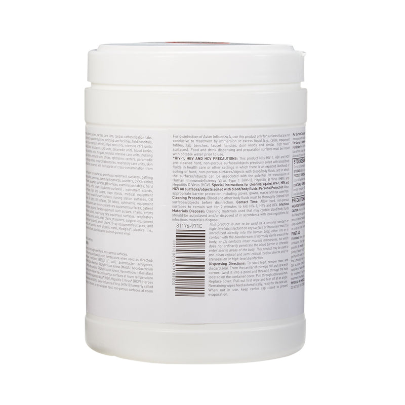 McKesson Surface Disinfectant Wipes, Large Canister -Box of 1 McKesson Surface Disinfectant Wipes, Large Canister -Box of 1