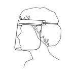 Halyard Face Shield 3/4 length -Case of 40 Halyard Face Shield 3/4 length -Case of 40