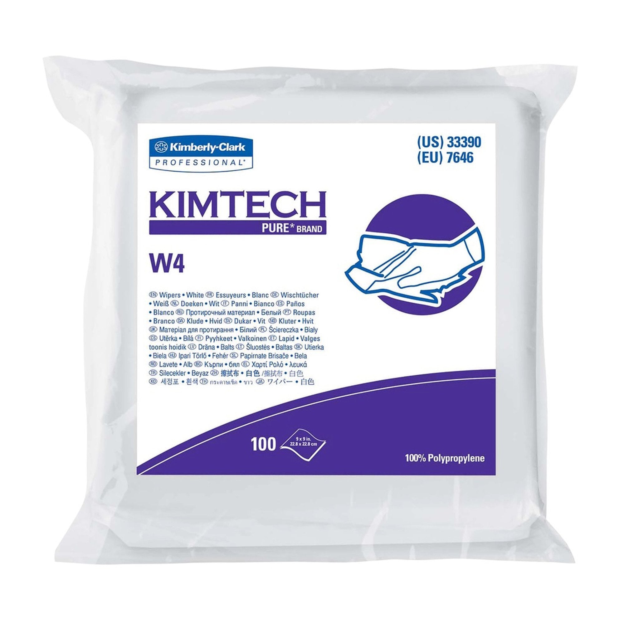 Kimtech Pure W4 Cleanroom Wipe, 100 per Box -Case of 500 Kimtech Pure W4 Cleanroom Wipe, 100 per Box -Case of 500