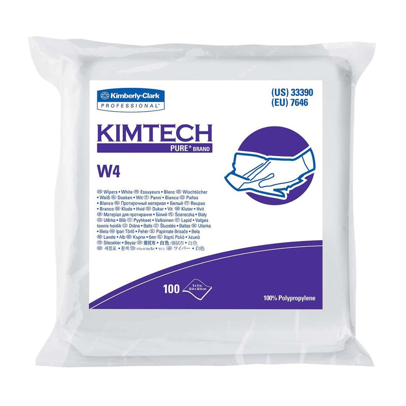 Kimtech Pure W4 Cleanroom Wipe, 100 per Box -Case of 500 Kimtech Pure W4 Cleanroom Wipe, 100 per Box -Case of 500