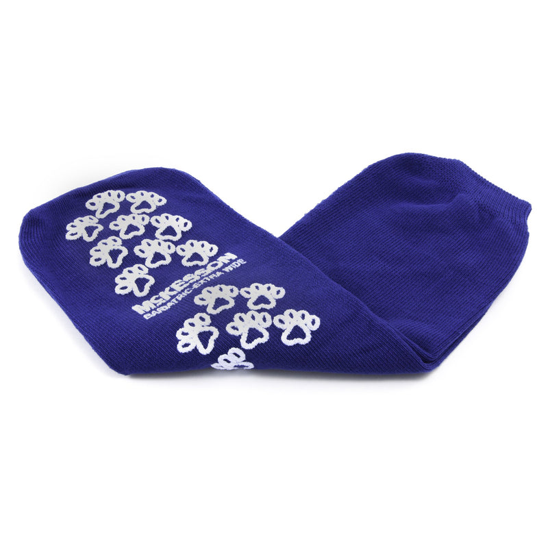 McKesson Terries Adult Slipper Socks, 3X-Large, Royal Blue -Case of 48 McKesson Terries Adult Slipper Socks, 3X-Large, Royal Blue -Case of 48