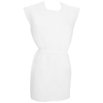 McKesson Patient Exam Gown Open Back, One Size Fits Most, White -Case of 50 McKesson Patient Exam Gown Open Back, One Size Fits Most, White -Case of 50