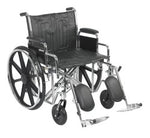 McKesson Bariatric Wheelchair with Swing-Away Elevating Legrest, 22 Inch Seat Width -Each McKesson Bariatric Wheelchair with Swing-Away Elevating Legrest, 22 Inch Seat Width -Each