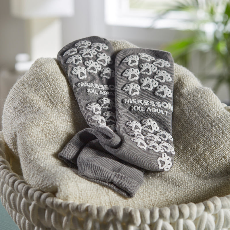 McKesson Terries Adult Slipper Socks, 2X-Large, Gray -Case of 48 McKesson Terries Adult Slipper Socks, 2X-Large, Gray -Case of 48