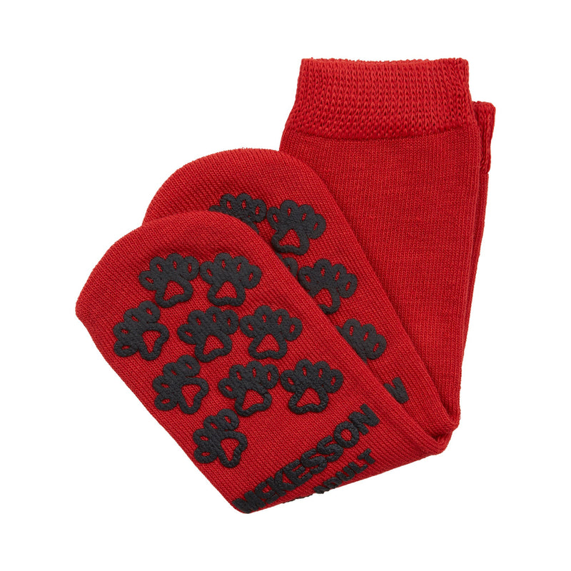 McKesson Terries Adult Slipper Socks, X-Large, Red -Case of 48 McKesson Terries Adult Slipper Socks, X-Large, Red -Case of 48