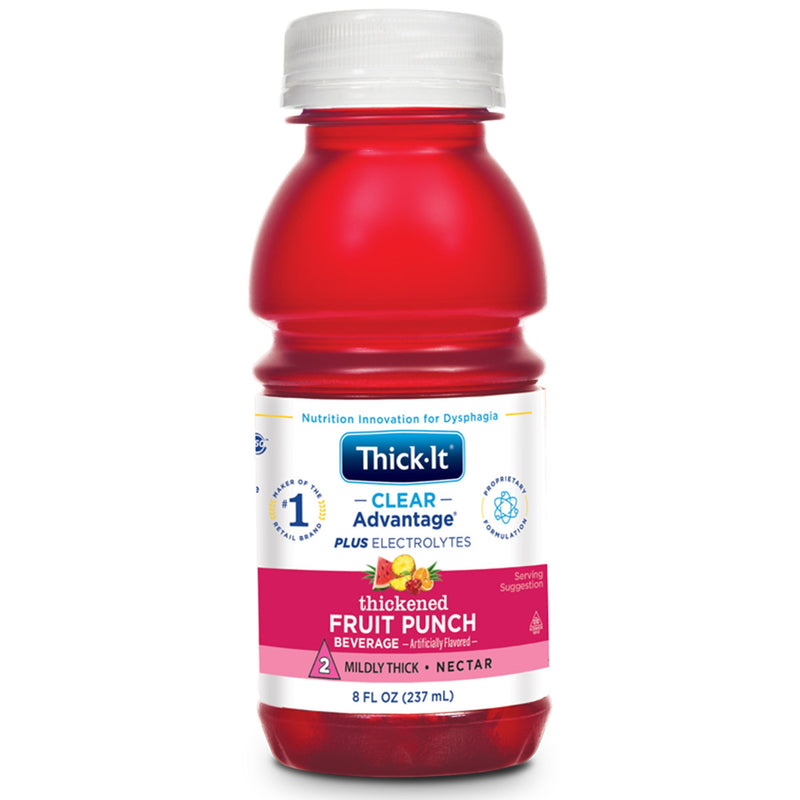 Thick-It Clear Advantage Plus Electrolytes Nectar Consistency Thickened Beverage, Fruit Punch, 8 oz. Bottle -Case of 24 Thick-It Clear Advantage Plus Electrolytes Nectar Consistency Thickened Beverage, Fruit Punch, 8 oz. Bottle -Case of 24