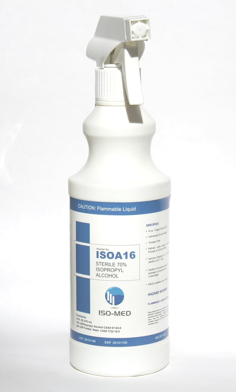 Iso-Med Surface Disinfectant Spray, 16 oz. -Case of 12 Iso-Med Surface Disinfectant Spray, 16 oz. -Case of 12