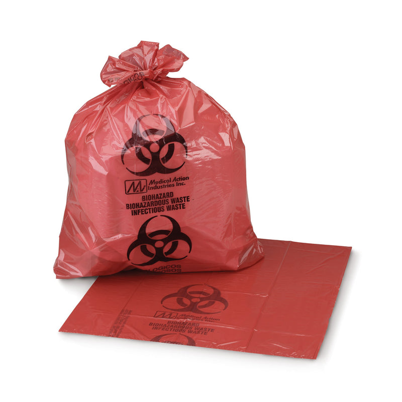 McKesson Red Infectious Waste Bag, 25 gal -Case of 250 McKesson Red Infectious Waste Bag, 25 gal -Case of 250