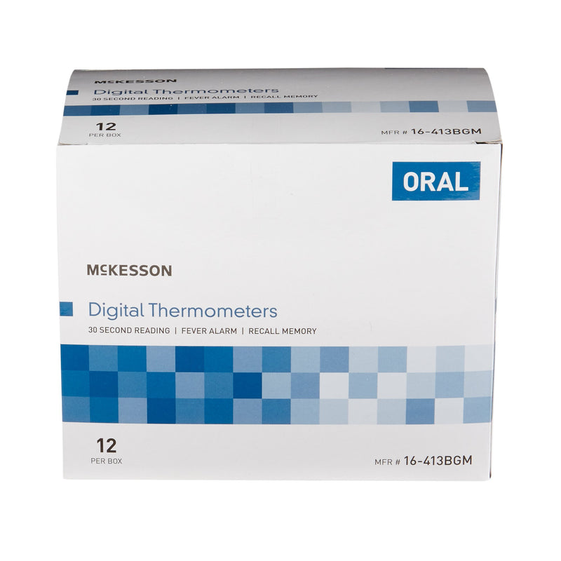 McKesson Oral Digital Thermometer, Blue -Each McKesson Oral Digital Thermometer, Blue -Each
