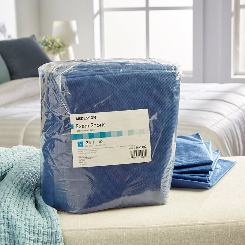 McKesson Patient Exam Shorts, Large -Bag of 25 McKesson Patient Exam Shorts, Large -Bag of 25